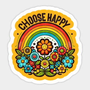 Happy Flowers Sticker